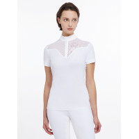 Polo de concours Emily LeMieux manches courtes Blanc