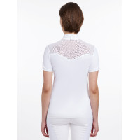 Polo de concours Emily LeMieux manches courtes Blanc