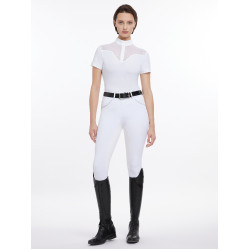 Polo de concours Emily LeMieux manches courtes Blanc