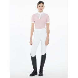 Polo de concours Eva LeMieux Young Rider manches courtes Blossom Rose Polo de concours Eva LeMieux Young Rider manches courtes Blossom Rose