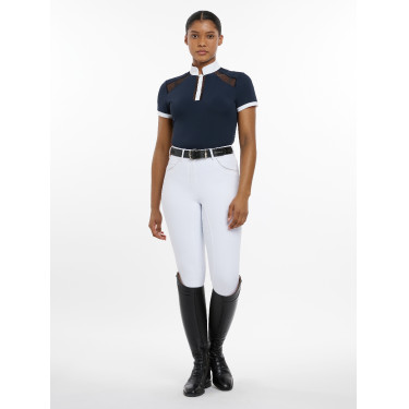 Polo de concours LeMieux Camille manches courtes Marine Bleu marine