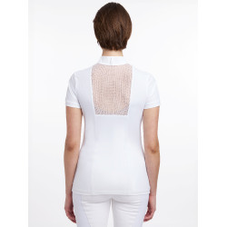 Polo de concours LeMieux Camille manches courtes Blanc