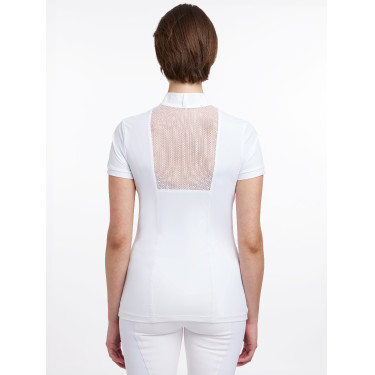 Polo de concours LeMieux Camille manches courtes Blanc