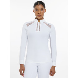 Polo de concours LeMieux Camille manches longues Blanc