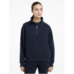 Pull LeMieux col quart zippé Keira femme Marine Bleu marine