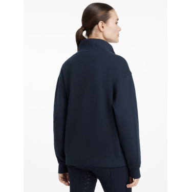 Pull LeMieux col quart zippé Keira femme Marine Bleu marine