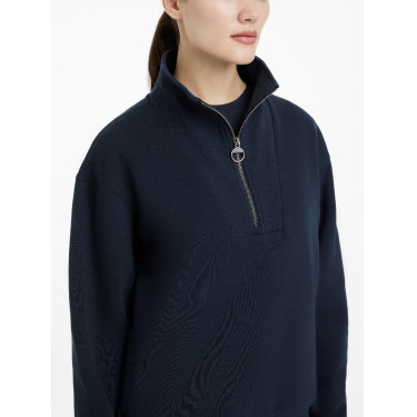 Pull LeMieux col quart zippé Keira femme Marine Bleu marine