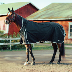 COUVERTURE DE PLUIE FINN-TACK Noir / noir / blanc