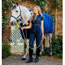 Couverture polaire Horseware Newmarket Cosy Fleece Cooler Marine witney Bleu marine