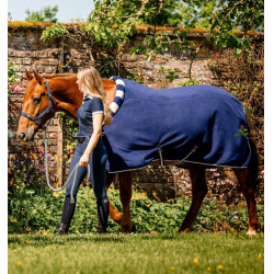 Couverture polaire Horseware Newmarket Cosy Fleece Cooler Marine witney Bleu marine