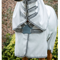 Couverture anti-dermite Horseware Amigo Ripstop Argent / gris titanium / argent