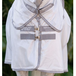 Couverture anti-mouches Horseware Amigo Integrated Argent / gris titanium / argent Couverture anti-mouches Horseware Amigo Integrated Argent / gris titanium / argent