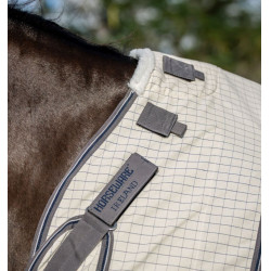 Couverture anti-mouches Horseware Rambo Optimo Supreme Summer Sheet Plus Carreaux marine / gris orage / argent Motifs