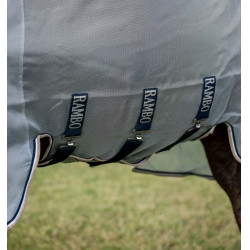 Couverture anti-mouches Horseware Protector Rambo Argent / marine