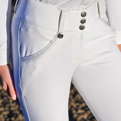 Pantalon d'équitation Jump'In dame Sofia Blanc Pantalon d'équitation Jump'In dame Sofia Blanc