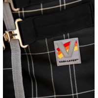 Couverture d'écurie Horseware Rhino 350g VL Noir / carreaux blanc gris