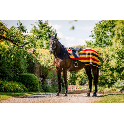 Bonnet anti-mouches Horseware Newmarket OrBlanc Noir Bonnet anti-mouches Horseware Newmarket OrBlanc Noir
