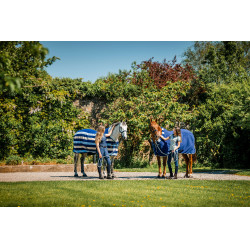 Couverture polaire Horseware Newmarket Cosy Fleece Cooler Marine witney Bleu marine