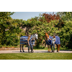 Couverture polaire Horseware Newmarket Cosy Fleece Cooler Marine witney Bleu marine