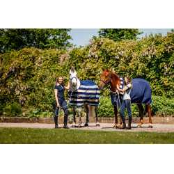 Couverture polaire Horseware Newmarket Cosy Fleece Cooler Marine witney Bleu marine