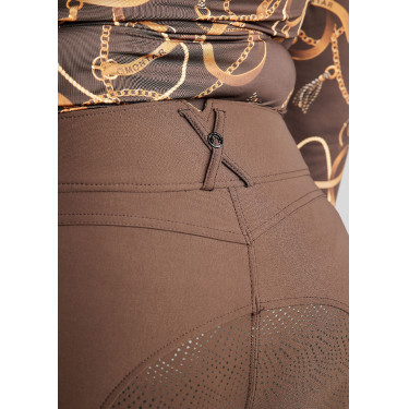 Pantalon Montar taille haute ESS Megan Vol 2 Curve femme Marron