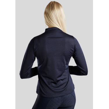 Polo de concours Montar Everly crystal logo manches longues femme Polo de concours Montar Everly crystal logo manches longues femme
