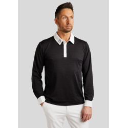 Polo de concours Montar MoWill manches longues femme Noir