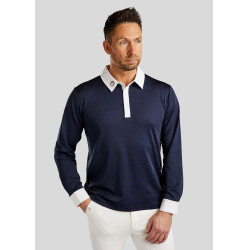 Polo de concours Montar MoWill manches longues femme Marine foncé Bleu Polo de concours Montar MoWill manches longues femme Marine foncé Bleu