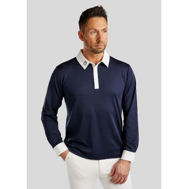 Polo de concours Montar MoWill manches longues femme Marine foncé Bleu Polo de concours Montar MoWill manches longues femme Marine foncé Bleu