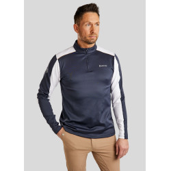 Polo Montar MoPhil manches longues homme Marine foncé Bleu
