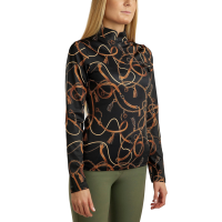 Polo manches longues Montar imprimé Haily bridle femme Dusty green Vert Polo manches longues Montar imprimé Haily bridle femme Dusty green Vert