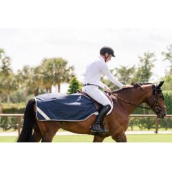 Couvre-reins Horseware Amigo Ripstop Marine / gris titanium Bleu marine