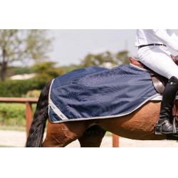 Couvre-reins Horseware Amigo Ripstop Marine / gris titanium Bleu marine