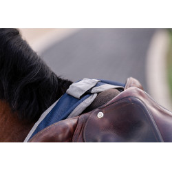Couvre-reins Horseware Amigo Ripstop Marine / gris titanium Bleu marine