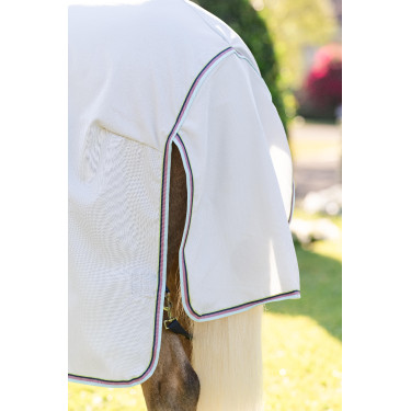 Couverture anti-dermite Horseware Amigo Ripstop Pony Argent / citron /Marine / rose / bleu