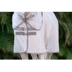 Couverture anti-mouches Horseware Amigo Integrated Argent / gris titanium / argent Couverture anti-mouches Horseware Amigo Integrated Argent / gris titanium / argent