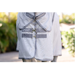Couverture anti-mouches Horseware Amigo Integrated Argent / gris titanium / argent Couverture anti-mouches Horseware Amigo Integrated Argent / gris titanium / argent
