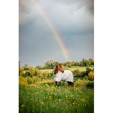 Couverture anti-mouches Horseware Newmarket Charbon de bois witney Gris