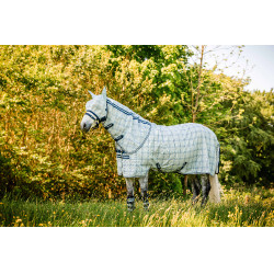 Couverture anti-mouches Horseware Newmarket Plus Marine witney Bleu marine
