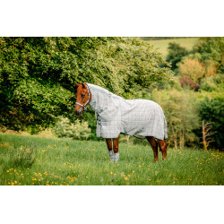 Couverture anti-mouches Horseware Newmarket Plus Charbon de bois witney Gris
