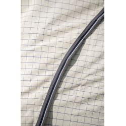 Couverture anti-mouches Horseware Rambo Optimo Supreme Summer Sheet Plus Carreaux marine / gris orage / argent Motifs