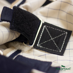 Couverture anti-mouches Horseware Rambo Optimo Supreme Summer Sheet Plus Carreaux marine / gris orage / argent Motifs