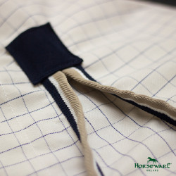 Couverture anti-mouches Horseware Rambo Optimo Supreme Summer Sheet Plus Carreaux marine / gris orage / argent Motifs