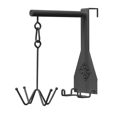 Crochet porte bridon Grooming Deluxe 4 branches Noir