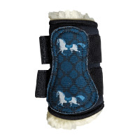 Guêtres Kentucky mouton Vegan motif cheval noir
