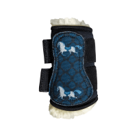 Guêtres Kentucky mouton Vegan motif cheval noir