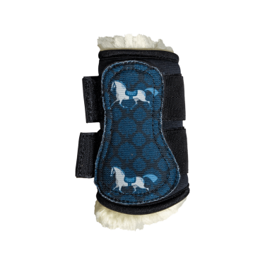 Guêtres Kentucky mouton Vegan motif cheval noir Guêtres Kentucky mouton Vegan motif cheval noir