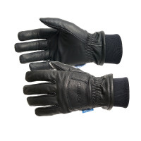 Gants d'équitation cuir d'hiver Finn-Tack Elite Noir