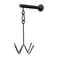 Porte-bridon Grooming Deluxe 4 branches fixation murale Noir Porte-bridon Grooming Deluxe 4 branches fixation murale Noir