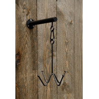 Porte-bridon Grooming Deluxe 4 branches fixation murale Noir Porte-bridon Grooming Deluxe 4 branches fixation murale Noir